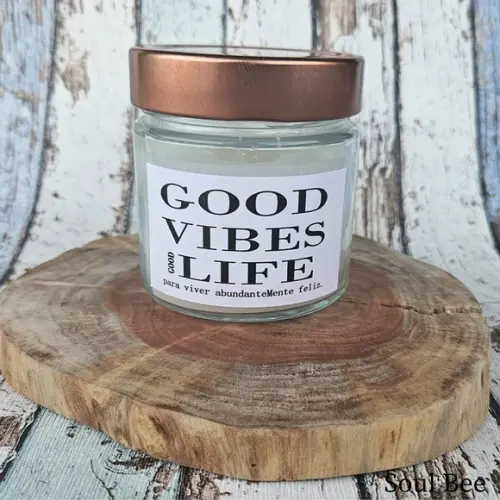 Vela Perfumada Good Vibes - Bem Estar