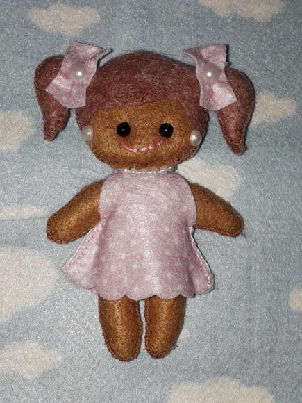 Boneca Joana em Feltro - 11 cm