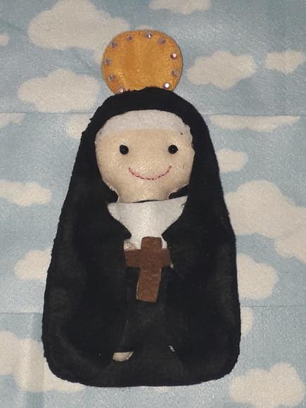Boneca Santa Terezinha em Feltro - 20 cm