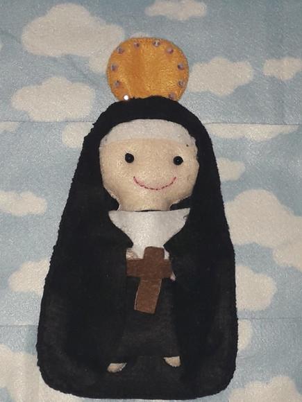 Boneca Santa Terezinha em Feltro - 20 cm