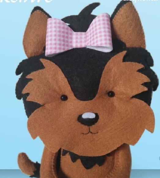 Cachorro Yorkshire em Feltro