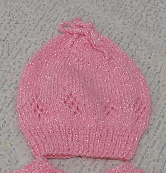 Casaquinho e Gorro Rosa Lã Fofura