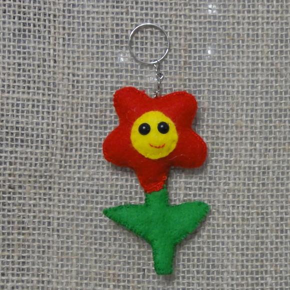 Chaveiro Florzinha de feltro