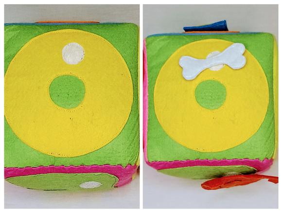 Cubo das Vogais em Feltro - Brinquedo Pedagógico