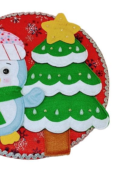 Enfeite de Porta - Quadro Natalino Pinguim