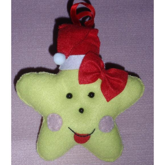 Enfeite Estrela para Árvore de Natal