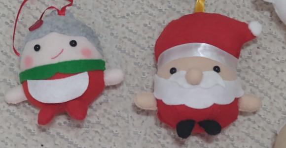 Kit Puffys de Natal Nª 42 - Pingentes em Feltro