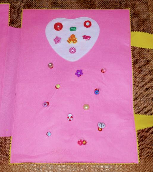 Maleta Sensorial Amarelo e Rosa - Brinquedo Lúdico