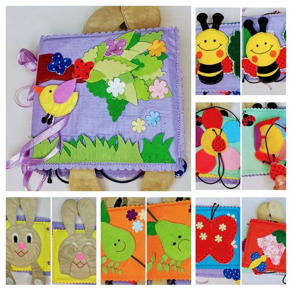 Mini Quiet Book Baby - Livro Pedagógico em Feltro