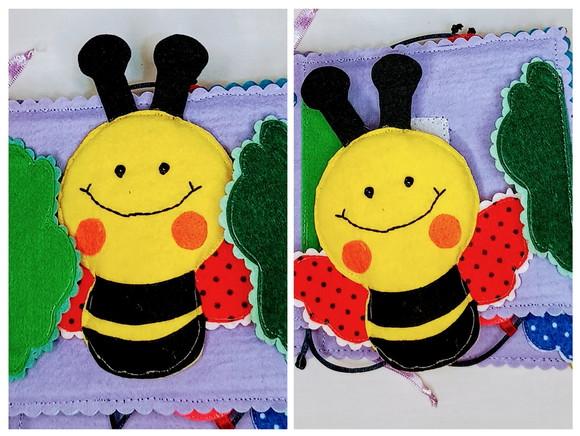 Mini Quiet Book Baby - Livro Pedagógico em Feltro