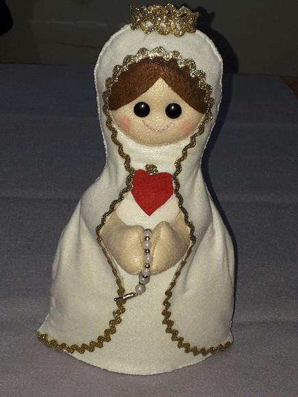 Nossa Senhora de Fátima em Feltro - 30 cm