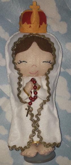 Nossa Senhora de Fátima em Feltro - 25cm