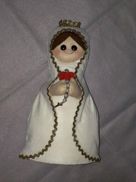 Nossa Senhora de Fátima em Feltro - 30 cm