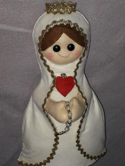 Nossa Senhora de Fátima em Feltro - 30 cm