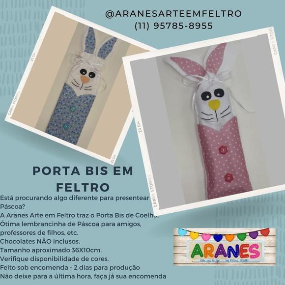 Porta Bis de Coelho em Feltro