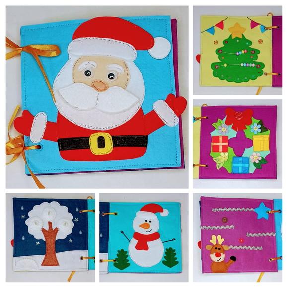 Quiet Book Natal 2 - Livro Sensorial