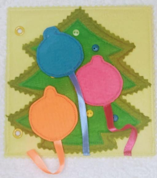 Quiet Book Natal Vermelho - Livro Sensorial