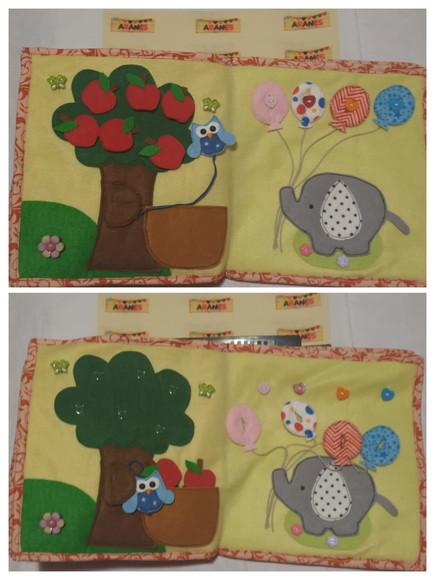 Quiet Book Urso - Livro Sensorial