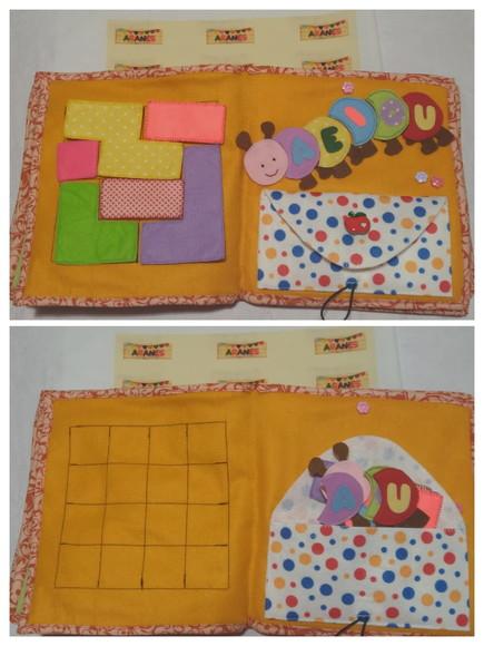 Quiet Book Urso - Livro Sensorial