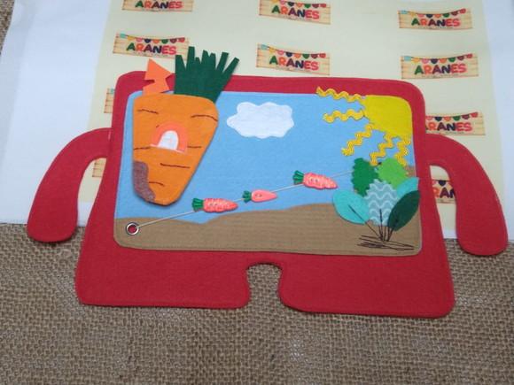Tablet do Bem Vermelho em Feltro - Brinquedo Lúdico