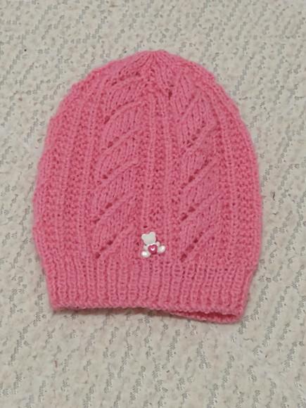 Touca Artesanal Bebê Lã Tricot Tricô Unissex Touca Inverno