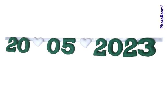 Varal Save The Date - Várias Cores