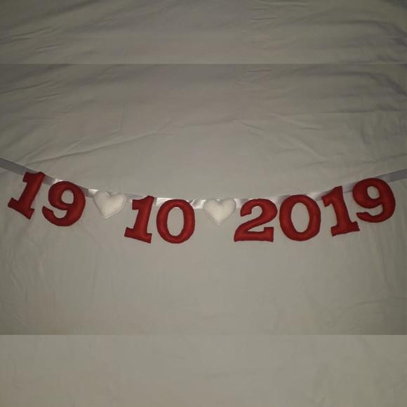 Varal Save The Date - Várias Cores