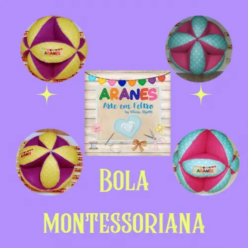Bola Montessoriana - Brinquedo Pedagógico