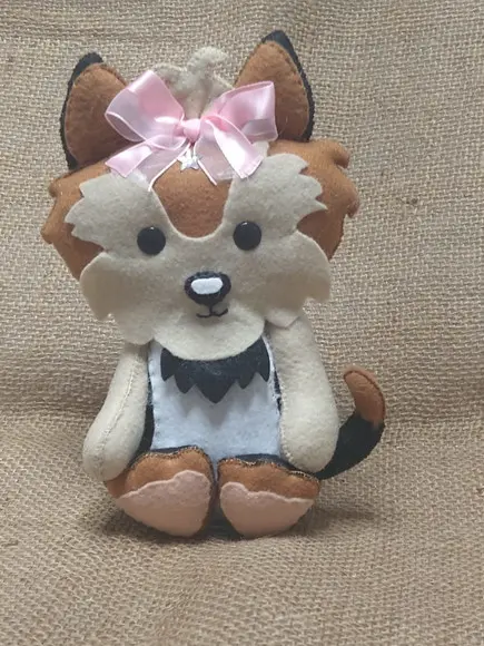Cachorro Yorkshire em Feltro