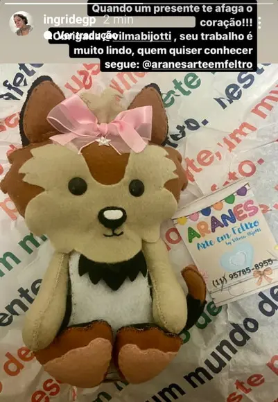 Cachorro Yorkshire em Feltro