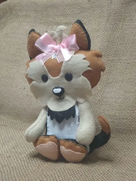 Cachorro Yorkshire em Feltro