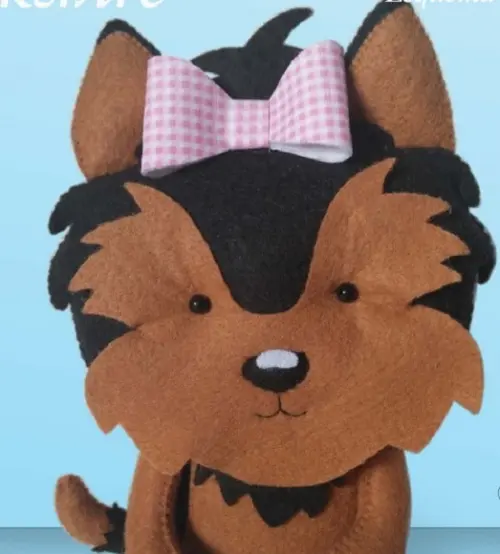 Cachorro Yorkshire em Feltro