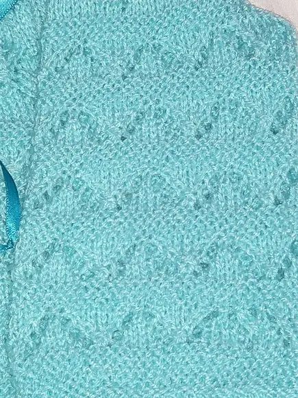 Casaquinho e Gorro de Tricô Verde Fio Keamor
