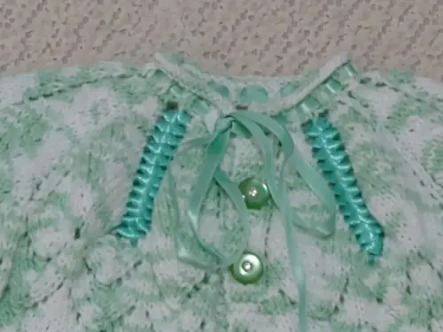 Casaquinho para Bebê Tricotado a Mão - Lã Cisne Bebê Comfort