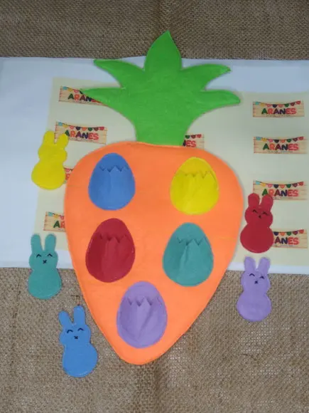 Cenoura das Cores - Brinquedo Pedagógico