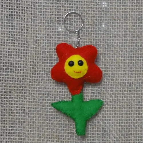 Chaveiro Florzinha de feltro