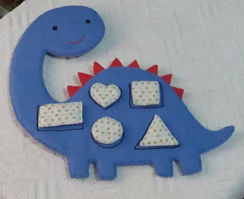 Dino Encaixe em Feltro 24 x 24 cm
