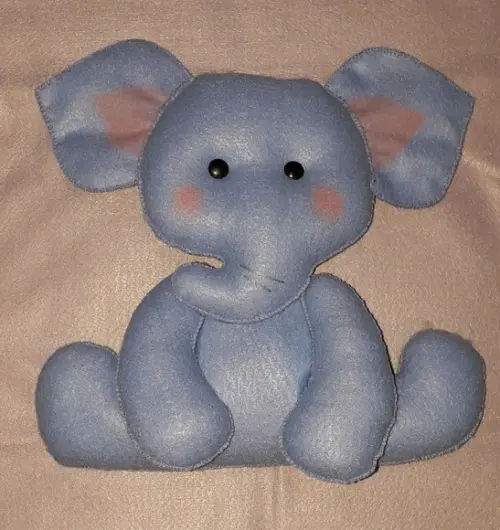 Elefante em Feltro 23cm