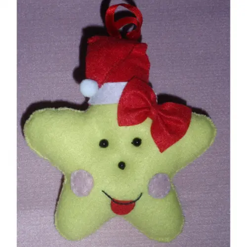 Enfeite Estrela para Árvore de Natal