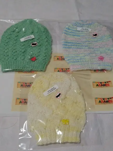 Gorro Infantil Tricotado a Mão