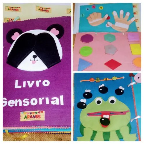 Livro Sensorial em Feltro
