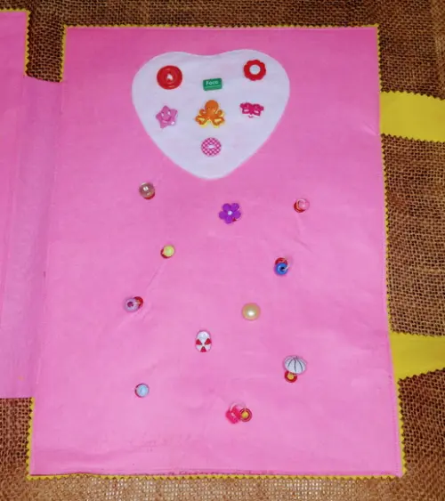 Maleta Sensorial Amarelo e Rosa - Brinquedo Lúdico