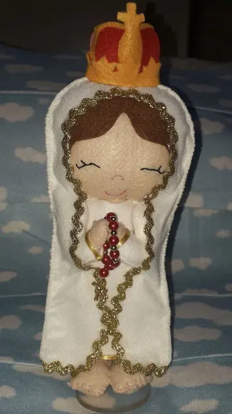 Nossa Senhora de Fátima em Feltro - 25cm