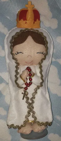 Nossa Senhora de Fátima em Feltro - 25cm