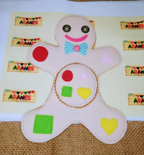 Pareamento de Cores e Formas em Feltro- Brinquedo Pedagógico