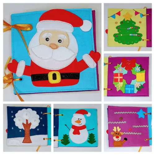 Quiet Book Natal 2 - Livro Sensorial