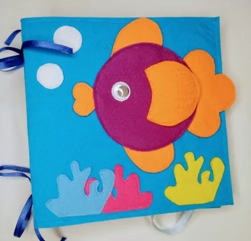 Quiet Book Peixinho - Livro Sensorial