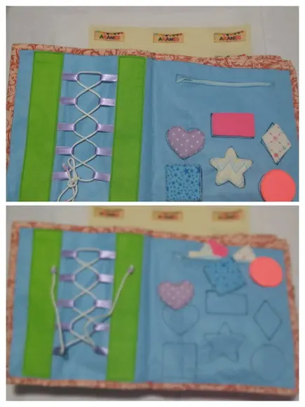 Quiet Book Urso - Livro Sensorial