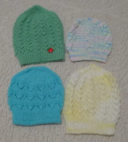 Touca Artesanal Bebê Lã Tricot Tricô Unissex Touca Inverno