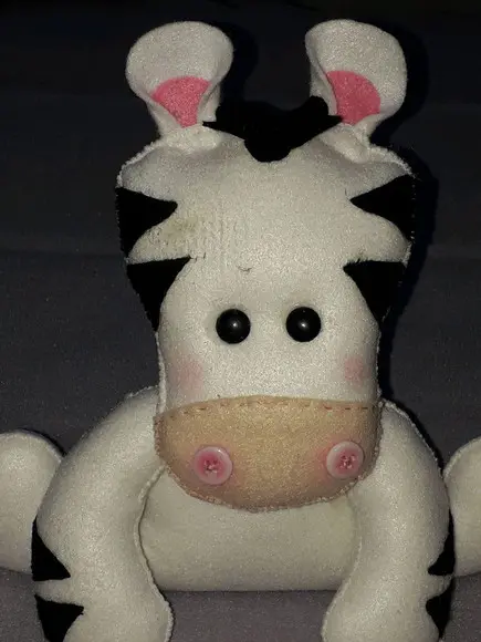 Zebra em Feltro